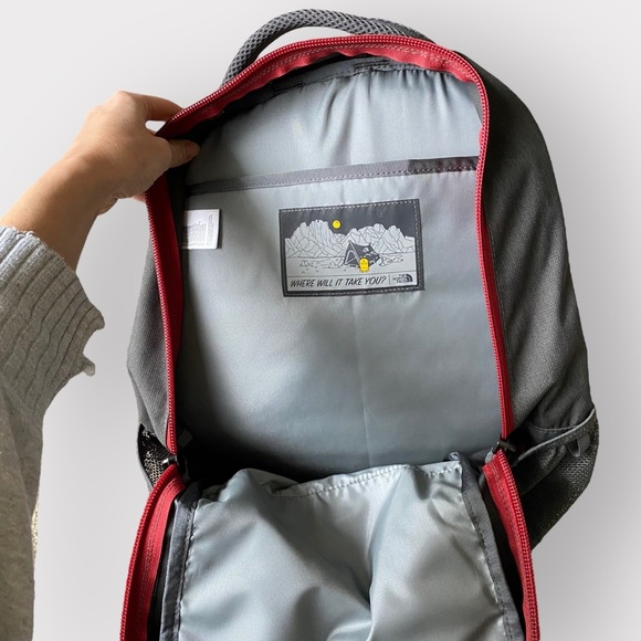 The North Face Black and Red Backpack - Picture 4 of 11